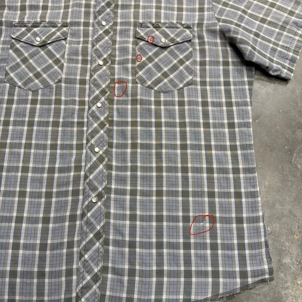 Wrangler Vintage Brushpopper Pearl Snap Western Shirt - Picture 9 of 9
